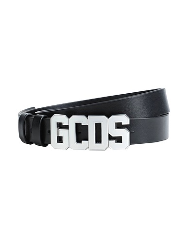 GCDS Gürtel Schwarz 100% Leder