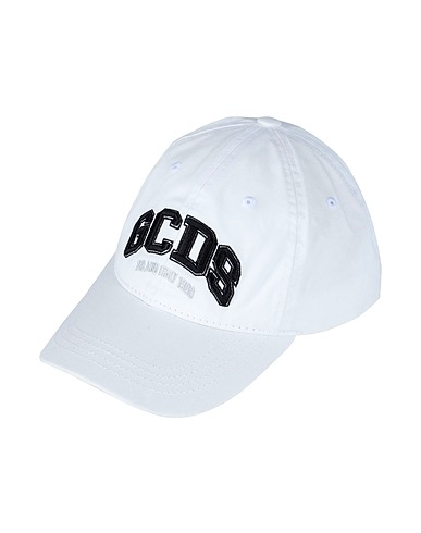 GCDS Hat White 100% Cotton