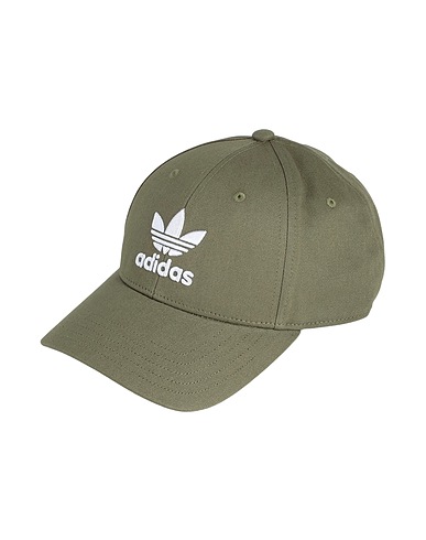 ADIDAS ORIGINALS Hat ADICOLOR CLASSIC TREFOIL BASEBALL CAP
 Military green 100% Cotton