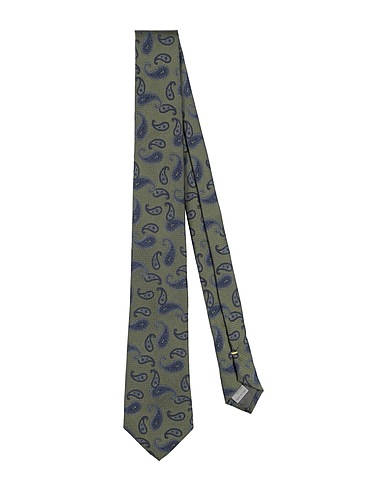 CANALI Ties and bow ties Military green 100% Silk