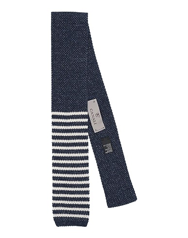 CANALI Ties and bow ties Navy blue 100% Cotton