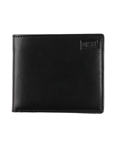 DIESEL Billetera Negro Piel de bovino, Zamak