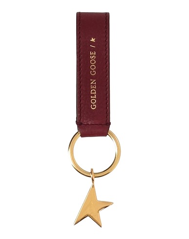 GOLDEN GOOSE Key ring Burgundy Calfskin