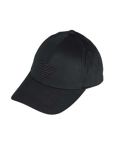 EMPORIO ARMANI Hat Black 100% Cotton