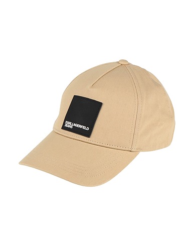 KARL LAGERFELD JEANS Hat COTTON CAP PATCH
 Beige 50% Recycled cotton, 50% Cotton