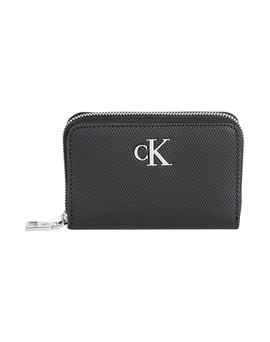 CALVIN KLEIN JEANS Πορτοφόλι Μαύρο 51% Ανακυκλωμένος πολυεστέρας, 49% Πολυουρεθάνη