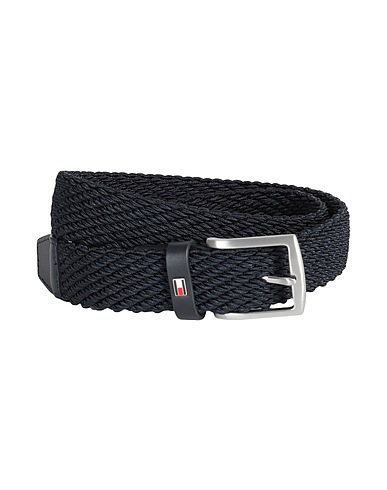 TOMMY HILFIGER Cintura in tessuto Blu notte 78% Poliestere, 22% Gomma