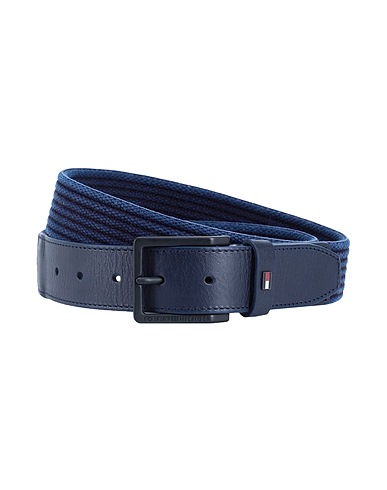 TOMMY HILFIGER Cinturón de tela Azul marino 100% Algodón