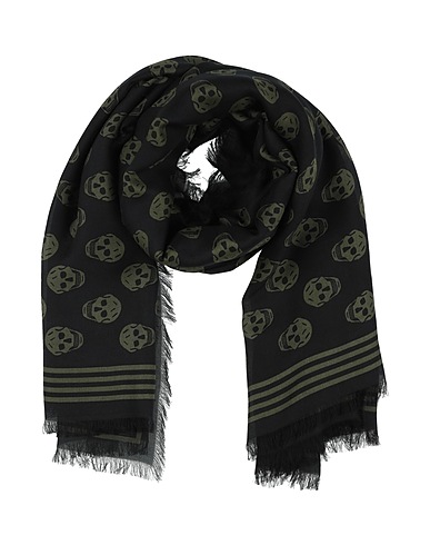 MCQUEEN Scarves and foulards Black 100% Modal