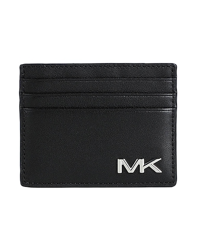 MICHAEL KORS MENS Small Leather Goods Black 100% Cow leather