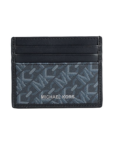 MICHAEL KORS MENS Small Leather Goods Midnight blue 90% PVC - Polyvinyl chloride, 10% Polyester