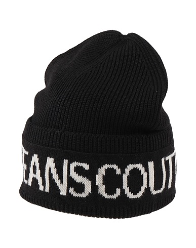 VERSACE JEANS COUTURE Hat Black 50% Acrylic, 50% Wool