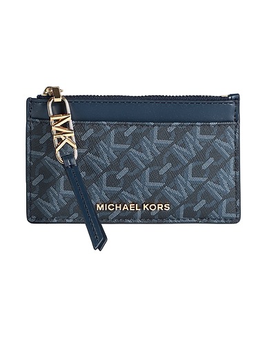MICHAEL MICHAEL KORS Small Leather Goods Midnight blue 90% PVC - Polyvinyl chloride, 10% Polyester