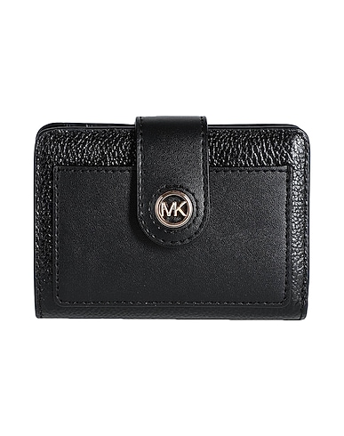 MICHAEL MICHAEL KORS Wallet Black 100% Cow leather