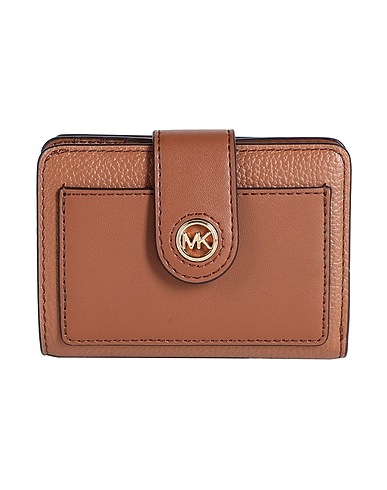 MICHAEL MICHAEL KORS Wallet Tan 100% Cow leather