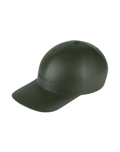 GIVENCHY Hat Military green 94% Thermoplastic polyurethane, 3% Cotton, 3% Viscose