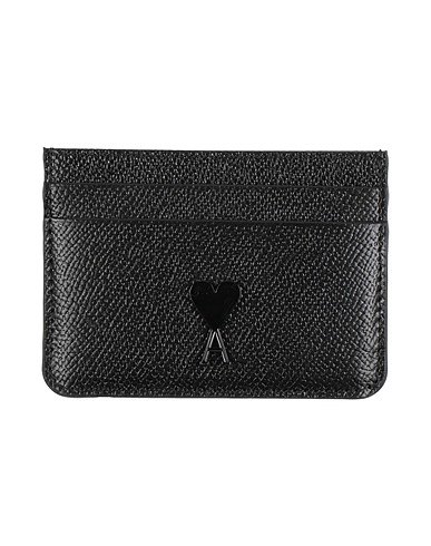 AMI ALEXANDRE MATTIUSSI Document holder Black Leather