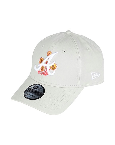 NEW ERA Hat FLOWER ICON 9FORTY 
 Off white 100% Cotton
