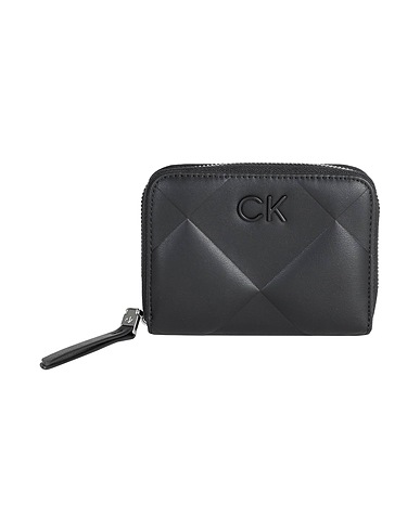 CALVIN KLEIN Wallet Black 51% Recycled polyester, 49% Polyurethane