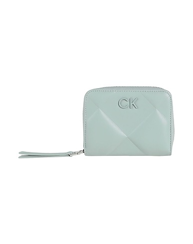 CALVIN KLEIN Wallet Light green 51% Recycled polyester, 49% Polyurethane