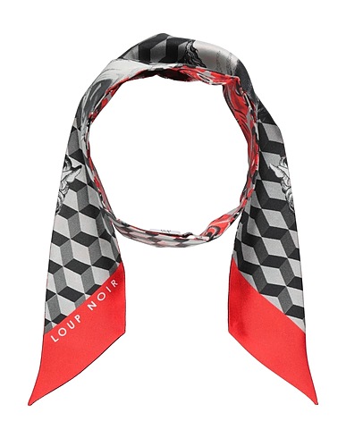 LOUP NOIR Scarves and foulards Red 100% Silk
