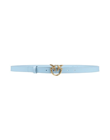 PINKO Thin belt Sky blue Leather