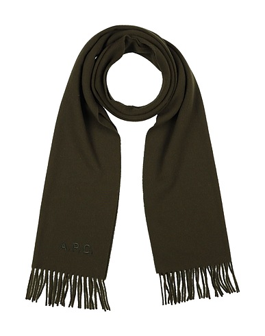 A.P.C. Scarves and foulards Military green 100% Virgin Wool