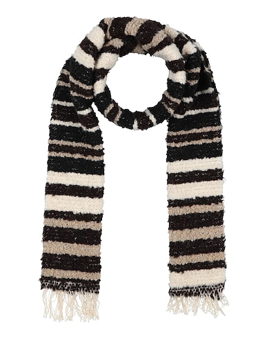 ALTEA Scarves and foulards Dark brown 45% Acrylic, 20% Virgin Wool, 19% Cotton, 16% Polyester