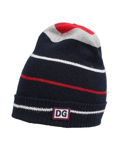 DOLCE&GABBANA Hat Midnight blue 100% Virgin Wool, Viscose, Polyester