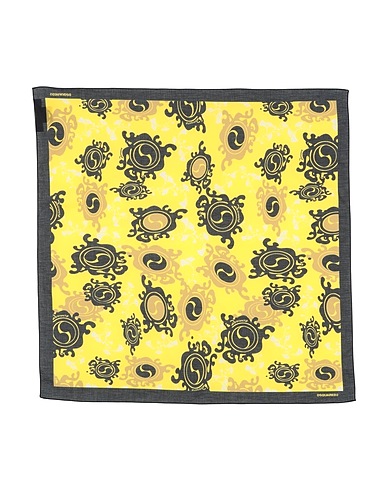DSQUARED2 Schals und Foulards Gelb 100% Baumwolle