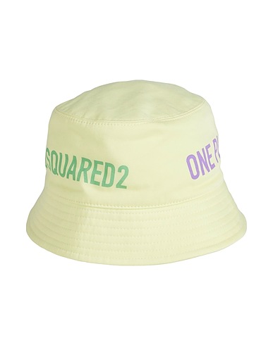 DSQUARED2 Hat Pastel yellow 100% Organic cotton