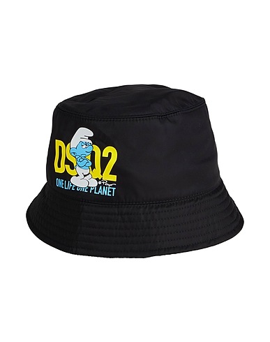 DSQUARED2 Hat X THE SMURFS Black 100% Polyamide