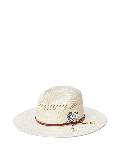 LAUREN RALPH LAUREN Hat Ivory 100% Paper