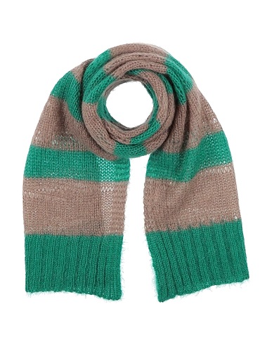 MALÌPARMI Scarves and foulards Green 50% Mohair wool, 32% Polyamide, 18% Wool