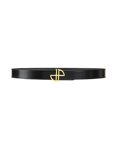 PATOU Regular belt Black Leather