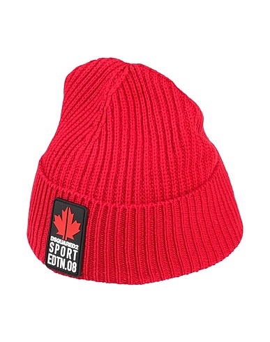 DSQUARED2 Cappello Rosso 55% Lana, 45% Cotone