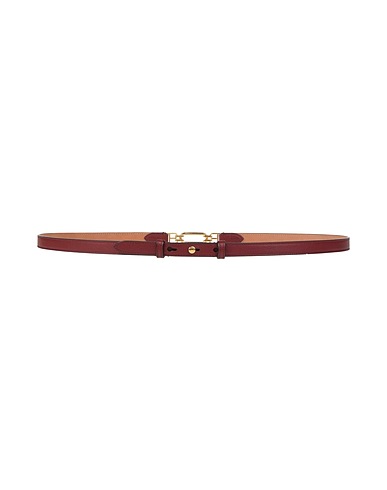 BALLY Thin belt Garnet Leather