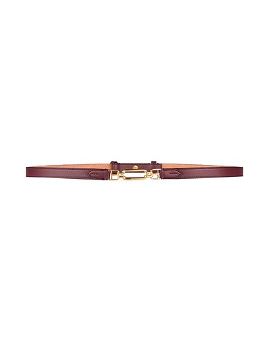 BALLY Thin belt Plum Leather