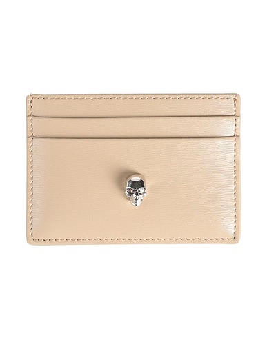 MCQUEEN Small Leather Goods Beige Leather