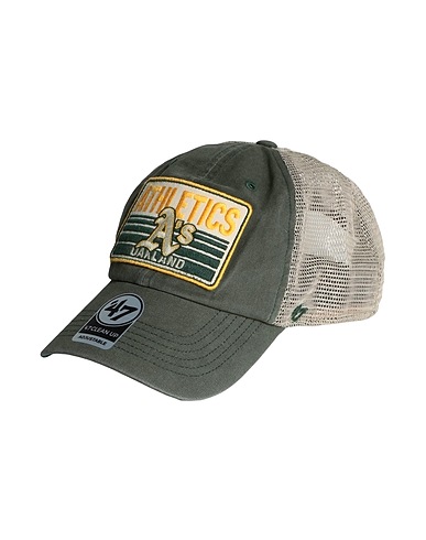 '47 帽子 '47 Cappellino Four Stroke Clean Up Oakland Athletics
 ミリタリーグリーン コットン 100% / ポリエステル