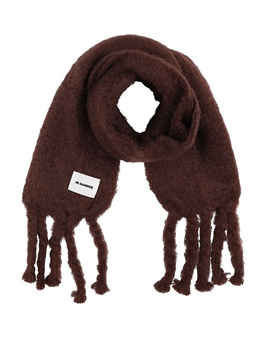 JIL SANDER Sciarpe e foulard Marrone 73% Lana mohair, 24% Lana, 3% Poliammide