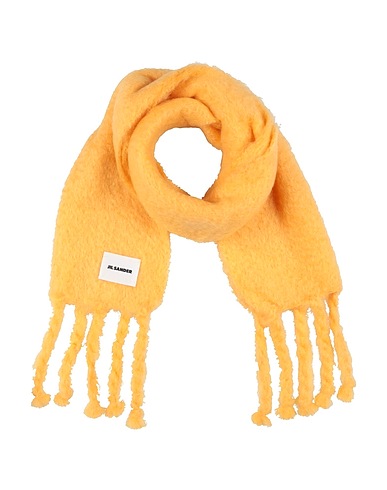 JIL SANDER Sciarpe e foulard Giallo 73% Lana mohair, 24% Lana, 3% Poliammide