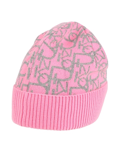 PINKO Hat Pink 33% Viscose, 23% Polyamide, 20% Cotton, 20% Wool, 4% Cashmere