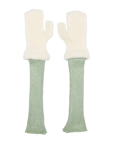 CORMIO Gloves Light green 64% Wool, 23% Viscose, 7% Polyamide, 5% Metal, 1% Elastane