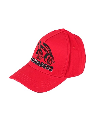 DSQUARED2 Hat Red 100% Cotton