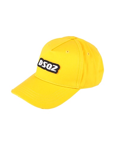 DSQUARED2 Hat Yellow 100% Cotton