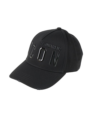 DSQUARED2 Hat Black 100% Cotton