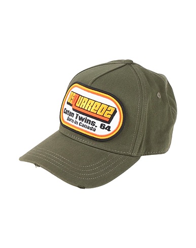 DSQUARED2 Cappello Verde militare 100% Cotone