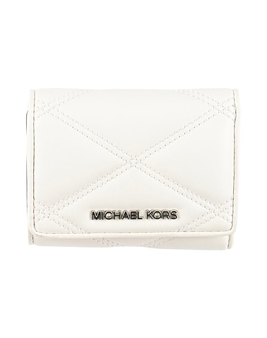 MICHAEL MICHAEL KORS Wallet White Textile fibres