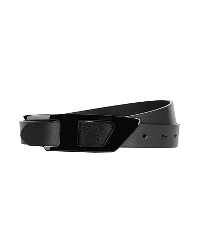 DIESEL Leather belt B-DLOGO II
 Black 100% Cow leather